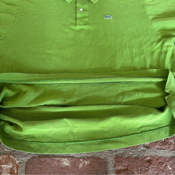 Lacoste Green Polo Golf Tennis Preppy Shirt Vibrant Cotton Comfort size 8/XXL - Picture 8 of 16